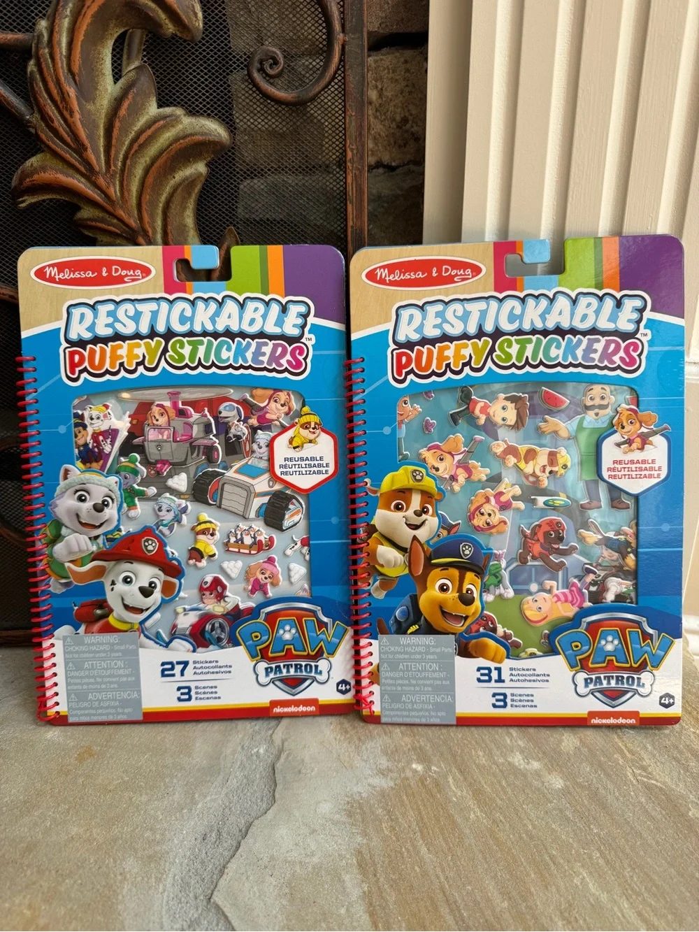 Melissa & Doug PAW Patrol Restickable Puffy Stickers 2-Pack